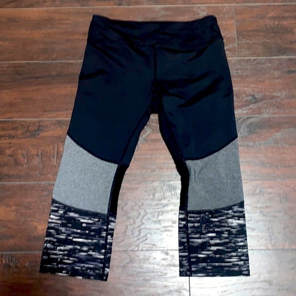 Marc New York Black Performance Cropped Leggings, sz Medium - Picture 1 of 7